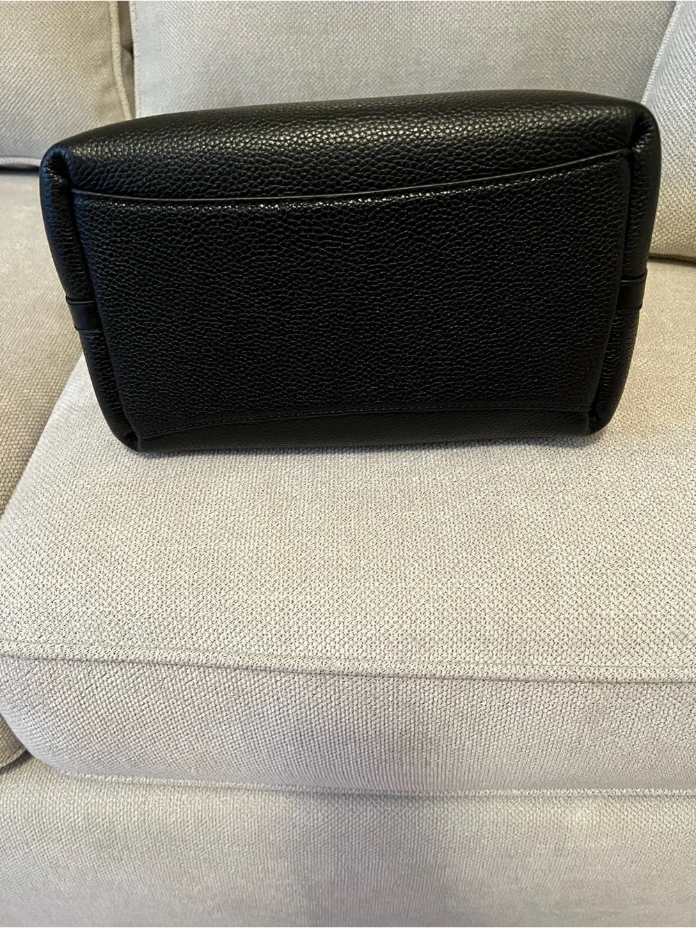 kate spade Black Pebbled Leather Shoulder Bag with Front Zip